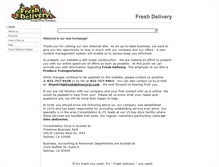 Tablet Screenshot of freshdeliveryrst.com